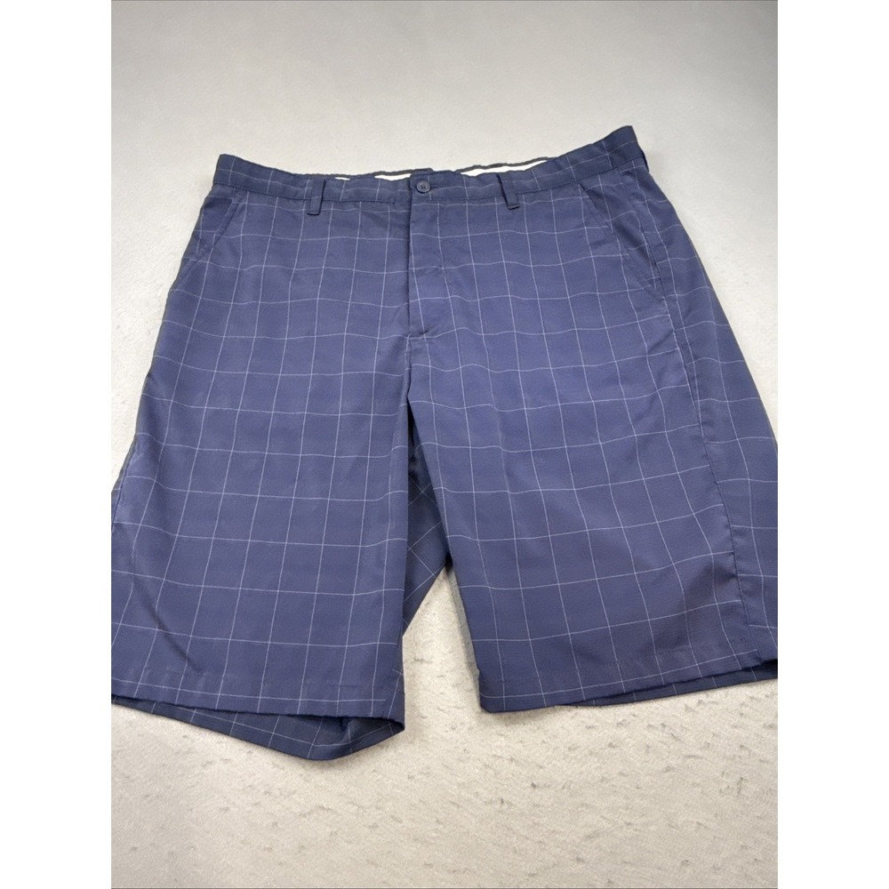 SUNICE Flat Front NAVY  Stretch Lightweight Bermuda Golf Shorts Men's Size 38